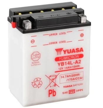 YUASA startovací baterie YuMicron 15Ah  (YB14L-A2)